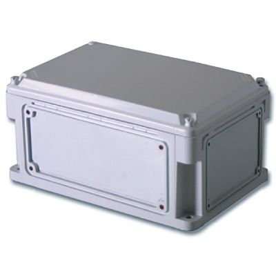 Корпус IP67 300х150х146, пластиковый, с выбивным фланцем, непрозрачная крышка, артикул 531210 